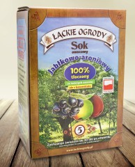 Sok Łąckie Ogrody jabłkowy-aroniowy  karton 5l