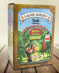Sok owocowy jabłkowo-wiśniowy Łąckie Ogrody karton 5l