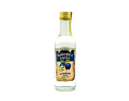 Śliwowica Łącka 70% - Okowita z Łąckich Śliwek 50 ml Miniaturka
