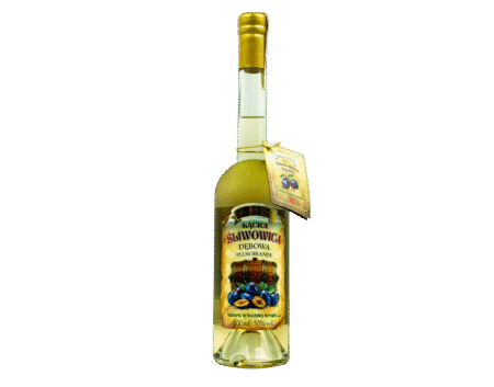 Śliwowica Łącka DĘBOWA 50% 200 ml Destylat - Okowita z Łąckich Śliwek