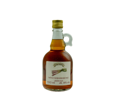 Wino rabarbarowe likierowe 500ml