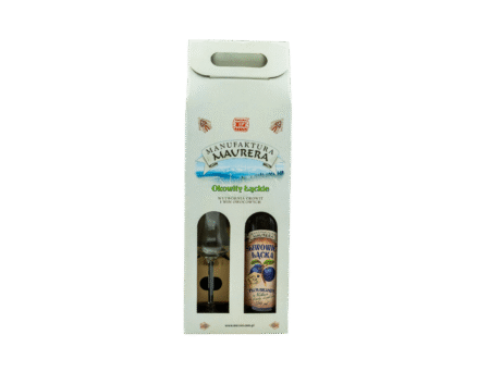 Zestaw okowita 50%-owa 500ml + firmowy kieliszek