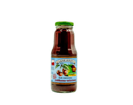 Sok owocowy jabłkowo-wiśniowy Łąckie Ogrody 300 ml