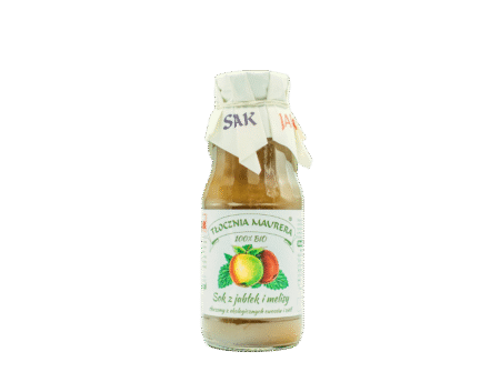Sok BIO jabłkowy z melisą tłoczony bezpośrednio z owoców 300 ml