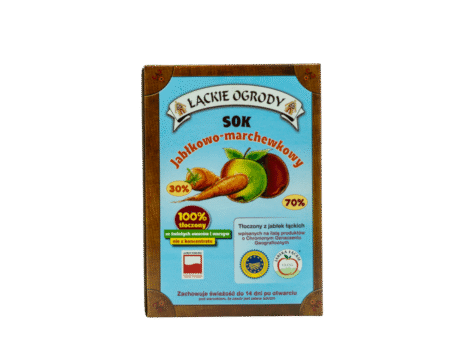 Sok Łąckie Ogrody jabłkowo - marchewkowy karton 3l