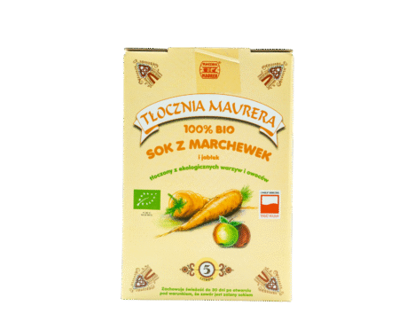 Sok BIO marchwiowy z jabłkiem karton 5L