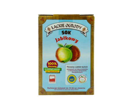 Sok Łąckie Ogrody jabłkowy karton 3L