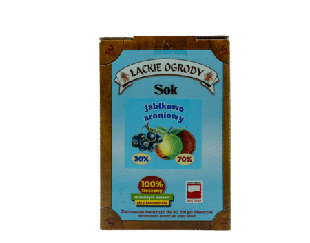 Sok owocowy jabłkowo-aroniowy Łąckie Ogrody karton 5L