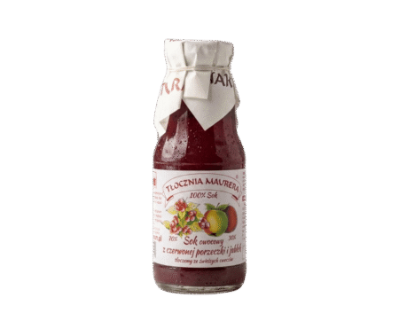 Sok owocowy z czerwonej porzeczki i jabłek 300 ml