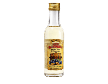 Śliwowica Łącka DĘBOWA 50% 50 ml Destylat - Okowita z Łąckich Śliwek