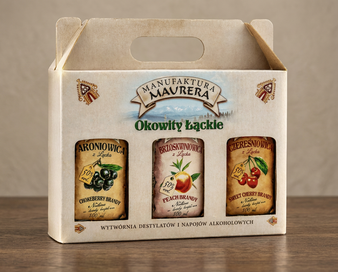 Zestaw destylatów owocowych 6x100ml 50% - obrazek 2