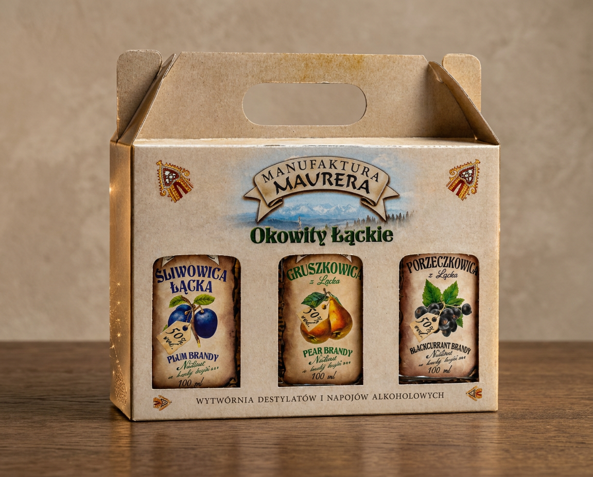 Zestaw destylatów owocowych 6x100ml 50%
